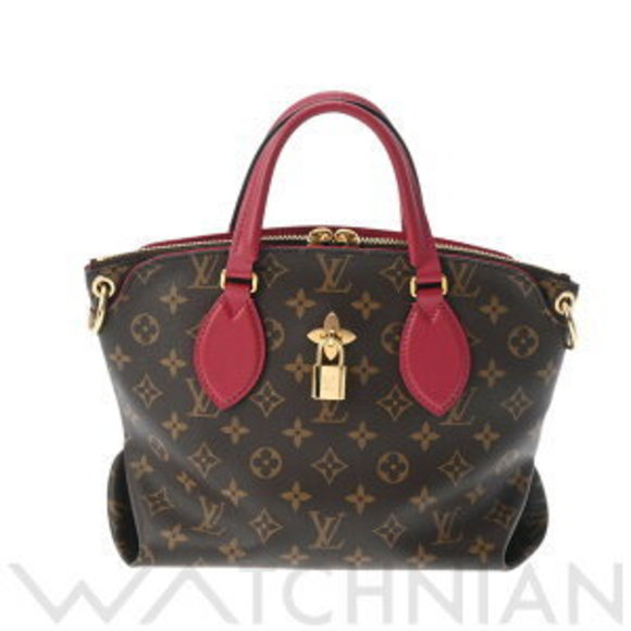 Louis Vuitton Flower Zipped Tote Brown Rideau Van Canvas Handbag - Picture 1 of 9